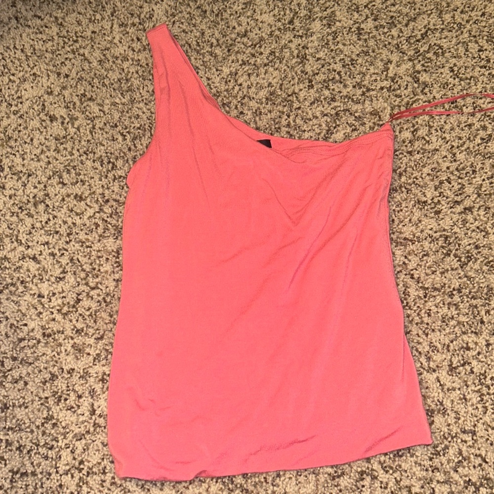 J Crew one shoulder Pink top